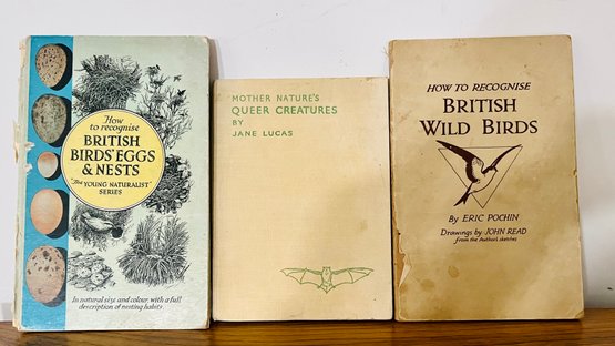 Beautiful Illustrated Set Of British Birds Books With Coloured Plates