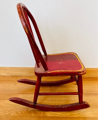 Vintage Small Childs Rocking Chair