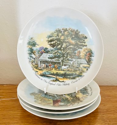 Currier And Ives New England Autumn Collection Side Plates