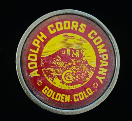 Vintage  Adolph Coors Company - Golden Co. Belt Buckle By The Buckle Works