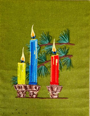Pines & Candles Embroidery
