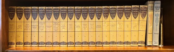 1937/38 Harvard Classics Vintage Set - 5 Foot Shelf Of Books - 20 Volumes
