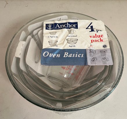 Anchor Oven Basics Bowls And Measure Cup - NIB (1 Of 2)