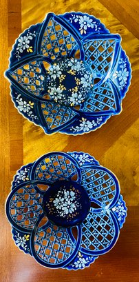 French Hand-made Decorative Porcelain Dishes From Chateau Vaux Le Vicomte