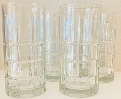 4 PC Lot Anchor Hocking Drinking Glasses