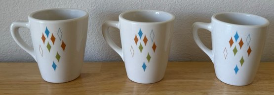 Set Of 3 Vintage Syracuse Coffee Mugs