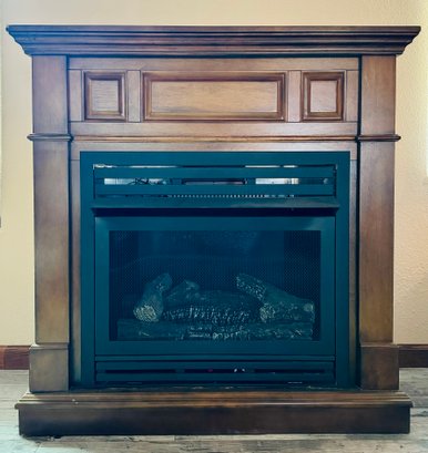 Gas Fireplace Entertainment Wood Furniture