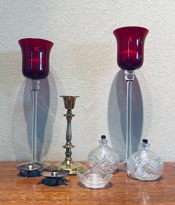 Various Styled Candle Stick Holders