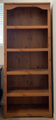 Solid Wood 5 Tier Bookshelf 1 Of 2