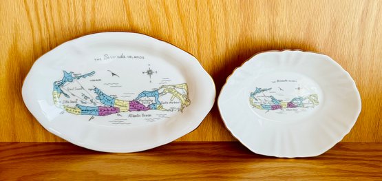 Vintage Paragon Fine Bone China The Bermuda Island Plates