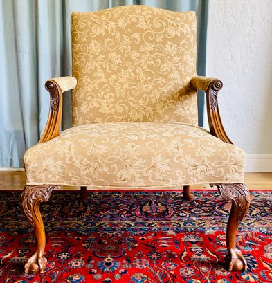 Accent Armchair With Cabriole Legs