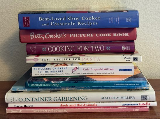 Collection Of Cooking And Gardening Books