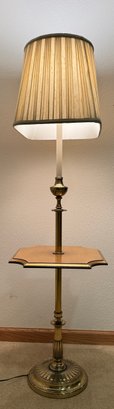 Vintage Floor Lamp With Integrated Table