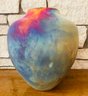 Ted Fons Raku Pottery Signed Vase W Beautiful Colors