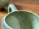 Vintage Green Elephant Yixing Tea Cups