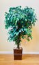 Faux Tree Plant In Plastic Vase
