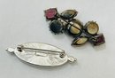 Pair Of Vintage Pins With One Monet