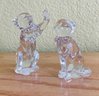 Lenox Crystal 2 Pc Cats Figurines