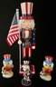 An Assortment Of Independence Day Decor Incl. Nutcracker, Salt And Pepper, Napkin Holder And More
