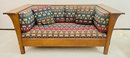 Stickley Furniture Mission Arts And Crafts Love Seat With Custom Upholstery