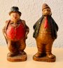 1944 WIMPY FROM POPEYE Syroco Wood Figurine AND 1944 JIGGS From Jiggs And Maggie Comic