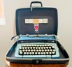 1970's Smith Corona Galaxie Typewriter With Hard Case