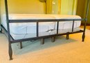 King Size Iron Canopy Bed With Birds MATTRESS NOT INCLUDED