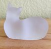 Lenox Crystal Frosted Cat Figurine