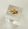 14kt Yellow Gold Nugget Ring Size 5- 3.8 Grams