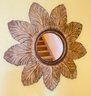 Metal Flower Wall Hanging Mirror