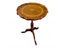 Vintage Small Pie Crust Side Table