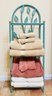 Bathroom Linen/towel Shel Rack Holder With Contents