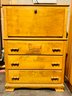 Vintage Pioneer Wagon Wood Chest Of Drawers With Open Desk