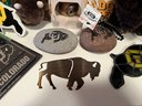 CU Buffs Collection Including Magnet Decals, Stained Glass Buffalo And More