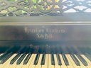 Antique Rosewood Square Hazelton Brothers New York Piano W/Stool And 2 The Scribner Radio Music Library Books