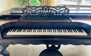Antique Rosewood Square Hazelton Brothers New York Piano W/Stool And 2 The Scribner Radio Music Library Books