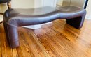 Leather Curved Bench