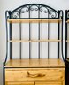 Wrought Iron & Wood Rustic Bakers Rack  2 Of 2