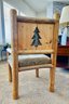 Solid Pine Hand Crafted Log Chair 1 Of 2
