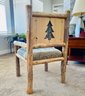 Solid Pine Hand Crafted Log Chair 2 Of 2