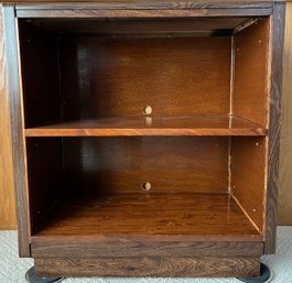 Small Book Shelf, Dark Stain, Faux Wood
