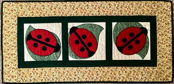 Lady Bug Quilted Table Runner