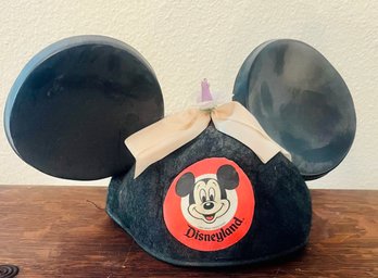 Vintage Engraved Mickey Mouse Ears Cap