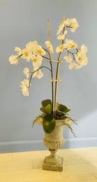 Vintage Faux Orchid On Vase