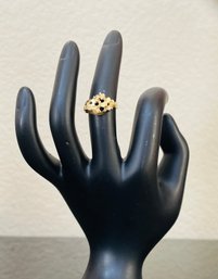 14kt Yellow Gold Nugget Ring Size 5- 3.8 Grams
