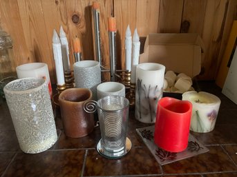 Large Assortment Of Candles