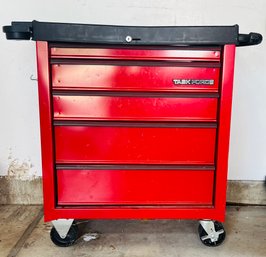 Task Force Red Metal Workshop Tool Drawer Incl. Large Assortment Of Tools