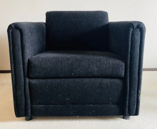 Made To Order Black Retro Club Chair By Krause's