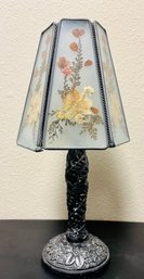 Pressed Flowers Tealight Lamp With Glass Shade