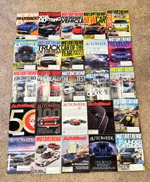 Lot Of Motortrend And Autoweek Magazines
